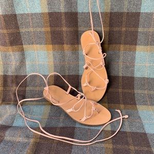 Madewell gladiator sandals in pink